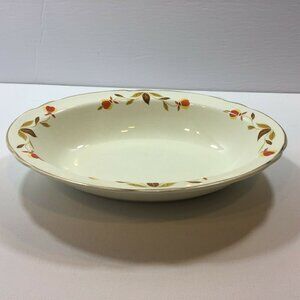 Autumnware Vintage Hall China Autumn Leaf Mary Dunbar Serving Bowl Dish 10"